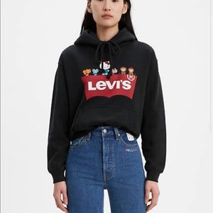Levi’s x Hello Kitty Logo Hoodie Sweatshirt